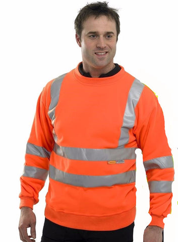 HI-VISIBILITY SWEATSHIRT ORANGE
