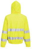 Hi-Vis Rain Lite Bomber Jacket Yellow