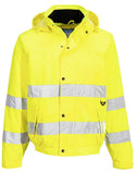 Hi-Vis Rain Lite Bomber Jacket Yellow