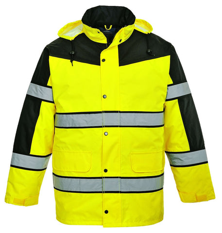 Hi-Vis Contrast Winter Classic Jacket Yellow