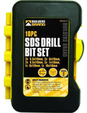 SDS Drill Bit Set 10 Drill Bits In Case Masonry Brick