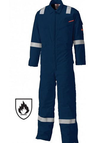 DICKIES LIGHTWEIGHT PYROVATEX COVERALL - NAVY
