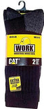 CAT INDUSTRIAL WORK SOCKS - 2 PAIR PACK - IDEAL FOR STEEL TOE BOOTS