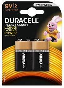 DURACELL TWIN PACK OF 9V BATTERIES