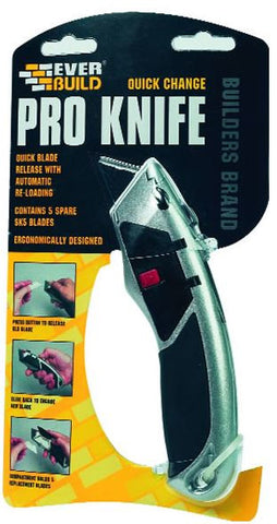 PROFESSIONAL QUICK CHANGE KNIFE INCLUDES 5 BLADES