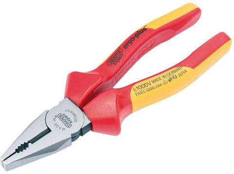 DRAPER EXPERT 200MM ERGO PLUS FULLY INSULATED VDE COMBINATION PLIERS